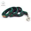Green Check Pet Bowtie, Collar and Leashes