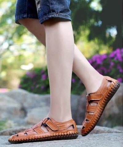 Vancat Men's Genuine Leather Ellis Men's Fisherman Sandals