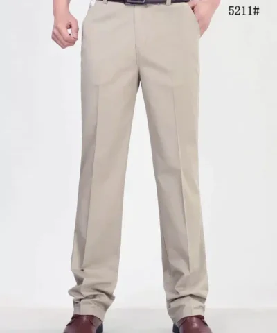 Men's Classic Fit Stretch Cotton Dress Pants