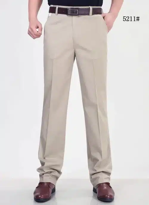 Men's Classic Fit Stretch Cotton Dress Pants