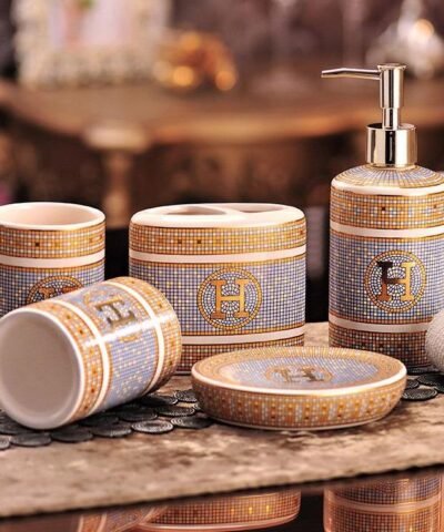 Luxury 6 Piece Bathroom Accessory Set