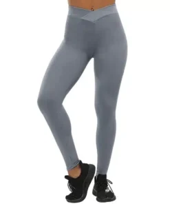 Women's Push Up Polyester V-Waist Leggings