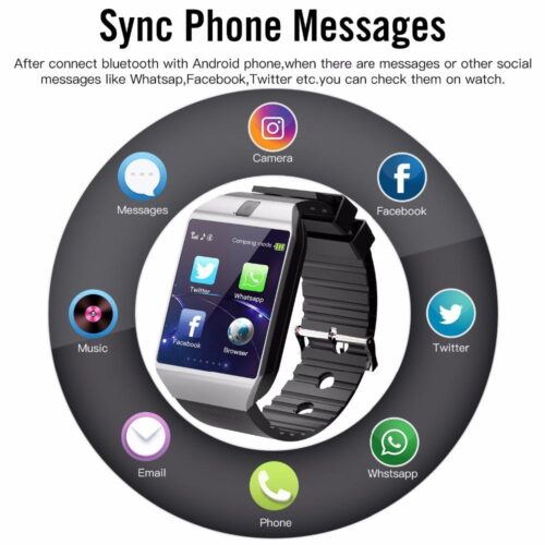 Bluetooth Smartwatch DZ09 For iPhone Samsung Huawei VS Y1 Q18