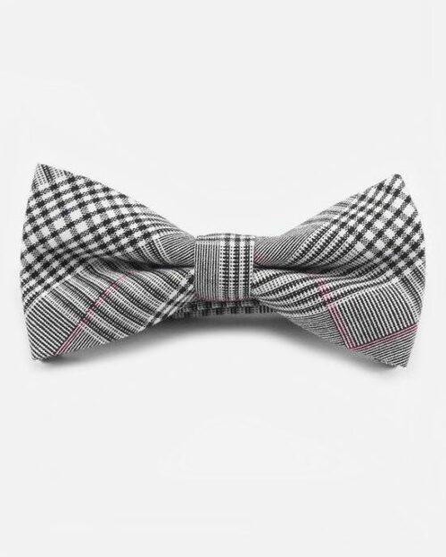 Men's 100% Cotton Designer Plaid Bow Tie