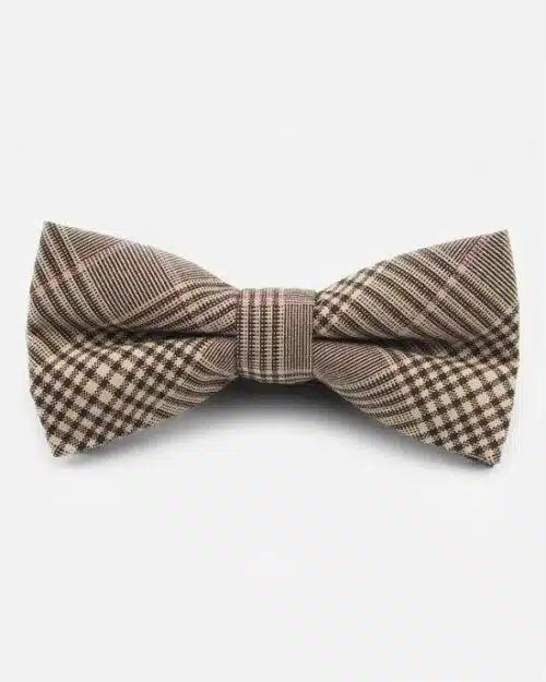 Men's 100% Cotton Designer Plaid Bow Tie