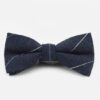 Men's 100% Cotton Designer Skinny Striped Bow Tie