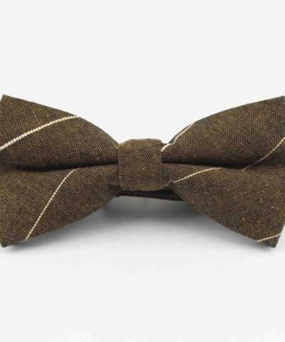 Men's 100% Cotton Designer Skinny Striped Bow Tie
