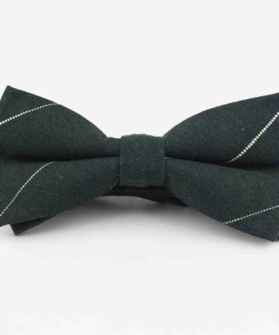 Men's 100% Cotton Designer Skinny Striped Bow Tie