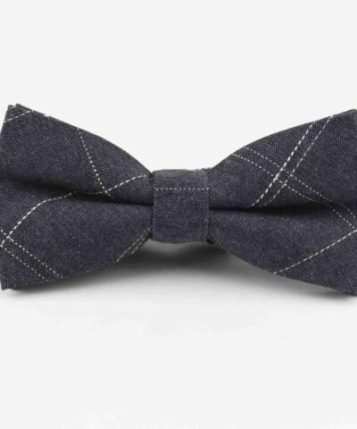 Men's 100% Cotton Designer Skinny Striped Bow Tie