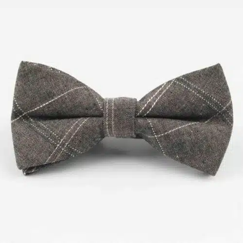 Men's 100% Cotton Designer Skinny Striped Bow Tie