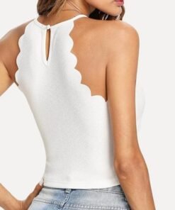 Women's Summer Fitness Skinny Tight Bustier Crop Top Tee