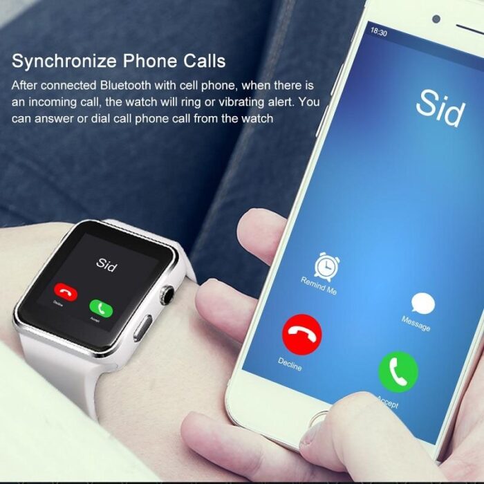 X6 Smart Watch with Camera Touch Screen Support SIM TF Card Bluetooth for iPhone,Android Phone