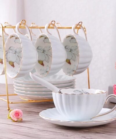 British High-Grade Bone China Coffee Cup Set