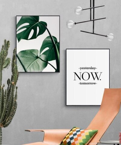 Nordic Canvas Modern Prints Plant Leaf
