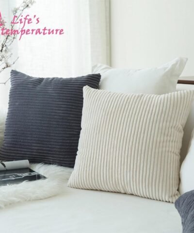 Nordic Super-Soft Decor Striped Velvet Corduroy Decorative Pillows