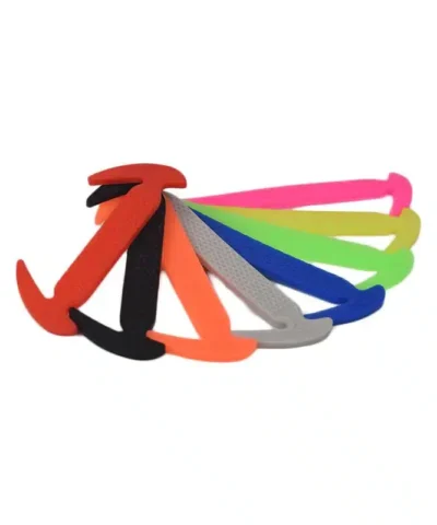 Fashionable 10 Color Lot Elastic Silicone Shoelaces For Men and Women Lacing Shoes