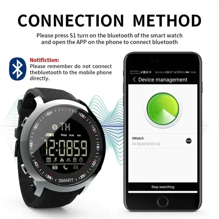 Men's Bluetooth Wearable Devices Smart Watch For Ios Android Phone