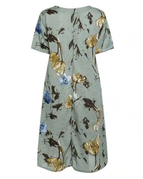 Women's Vintage Floral Print Midi Dresses, Plus Size