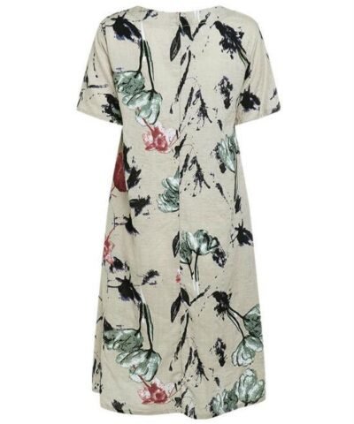 Women's Vintage Floral Print Midi Dresses, Plus Size