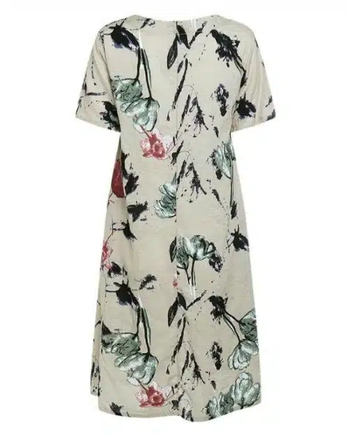 Women's Vintage Floral Print Midi Dresses, Plus Size