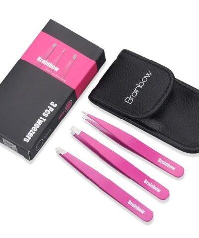 Steel Slant Eyebrow Tweezers For Face Hair Removal Set