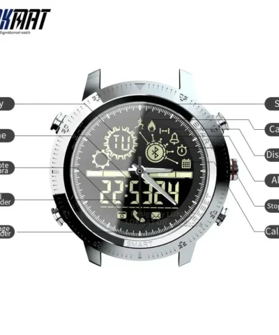 Men's Sport Pedometer Digital Clock Waterproof IP68 Smartwatch For IOS Android Phone