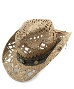 Men's 100% Natural Straw Handmade Cowboy Hat