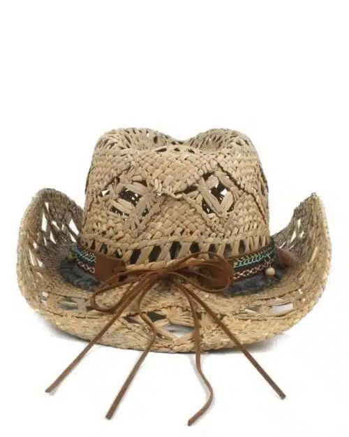 Men's 100% Natural Straw Handmade Cowboy Hat