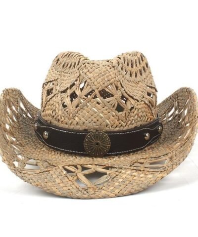 Men's 100% Natural Straw Handmade Cowboy Hat