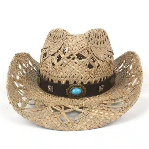 Men's 100% Natural Straw Handmade Cowboy Hat