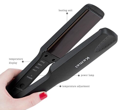 Professional Tourmaline Ceramic Heating Plate Hair Straightener Styling Flat Iron