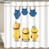Yellow Mischievous Minions Series Shower Curtains