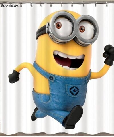 Yellow Mischievous Minions Series Shower Curtains
