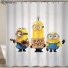 Yellow Mischievous Minions Series Shower Curtains