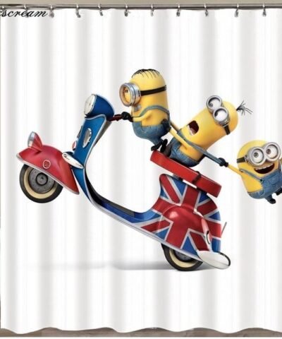 Yellow Mischievous Minions Series Shower Curtains