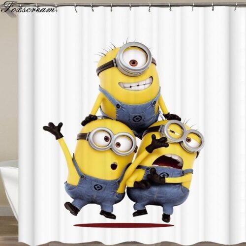 Yellow Mischievous Minions Series Shower Curtains