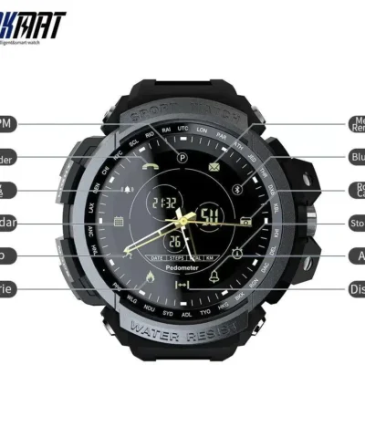 Lokmat Men's Professional 5ATM Waterproof Bluetooth Smart Watch For Ios and Android