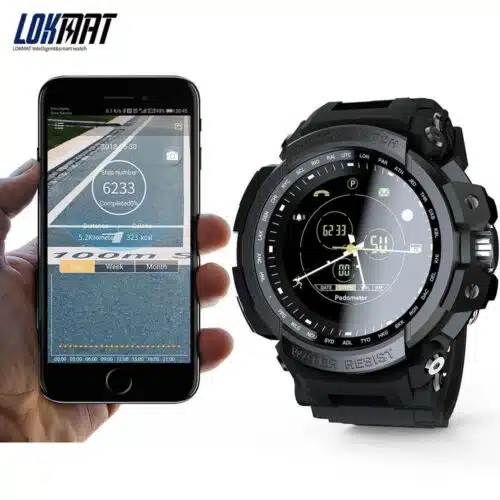 Lokmat Men's Professional 5ATM Waterproof Bluetooth Smart Watch For Ios and Android