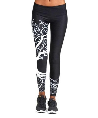 Women's Printed Push Up High Waisted Elastic Leggings