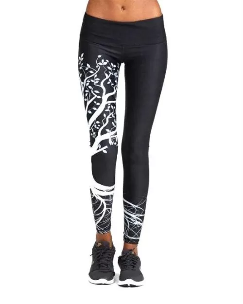 Women's Printed Push Up High Waisted Elastic Leggings