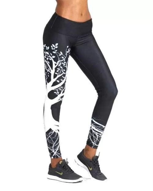 Women's Printed Push Up High Waisted Elastic Leggings