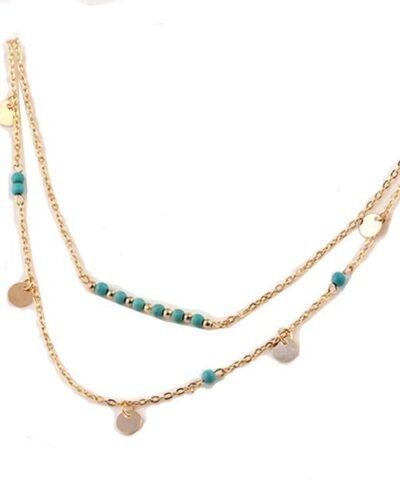 Unique Turquoise Layer Necklace