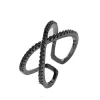 Blaike Zircon Adjustable Open Twist Ring
