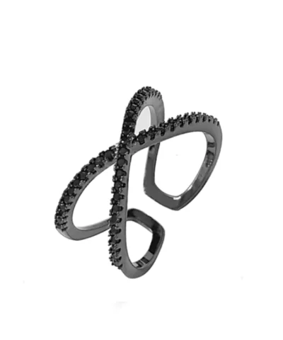 Blaike Zircon Adjustable Open Twist Ring