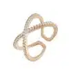 Blaike Zircon Adjustable Open Twist Ring