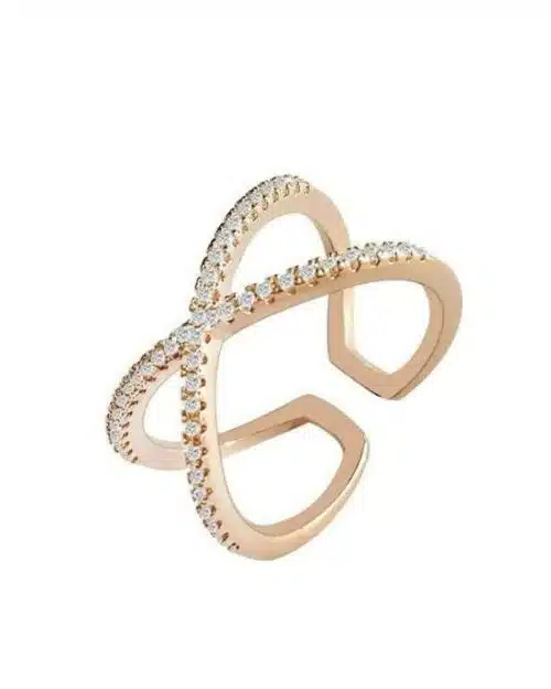 Blaike Zircon Adjustable Open Twist Ring