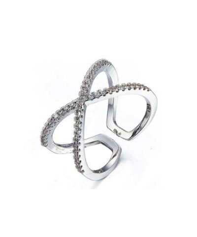 Blaike Zircon Adjustable Open Twist Ring