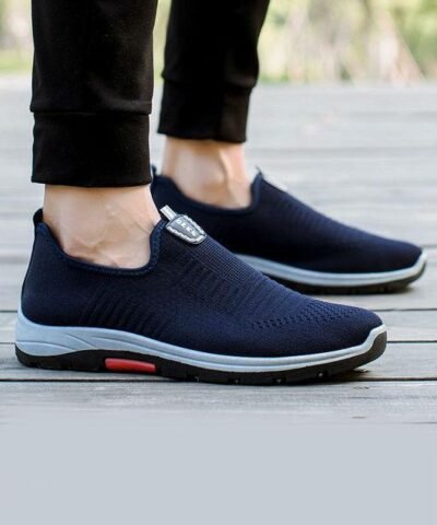 Men's Air Mesh Breathable Flats Walking Sneaker