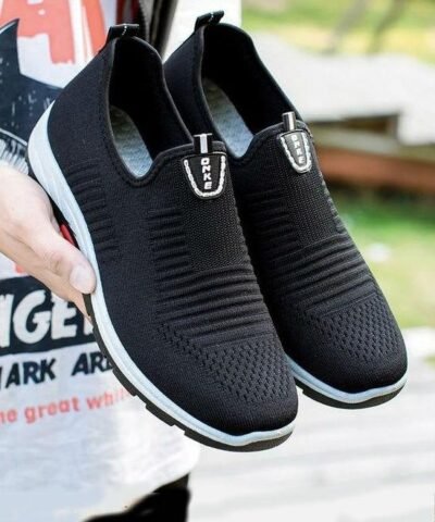 Men's Air Mesh Breathable Flats Walking Sneaker