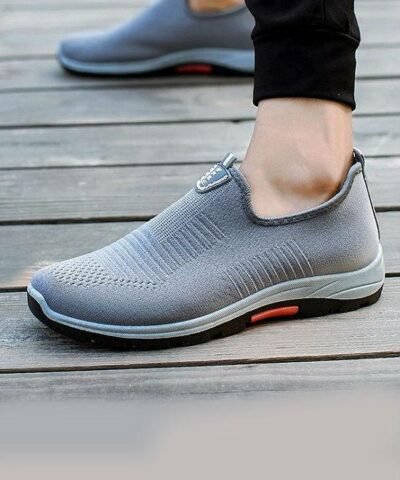 Men's Air Mesh Breathable Flats Walking Sneaker